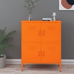 vidaXL Armoire de rangement Orange 80x35x101 5 cm Acier