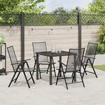 vidaXL Set de Restauration de Jardin 5-Pièces Anthracite