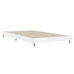 vidaXL Cadre de lit blanc brillant 90x190 cm bois d'ingénierie