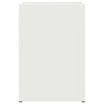 vidaXL Porte-parapluie blanc  28x12x41 cm  en acier