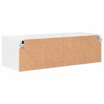 vidaXL Cabinet en Bois avec tiroir Blanc brillant 100 5 x 39 x 30 cm