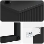 vidaXL Basin de lavage mural Noir 40 x 41 x 40 5 cm Bois d'ingénierie