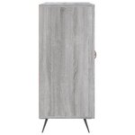 vidaXL Buffet sonoma gris 90x34x80 cm bois d'ingénierie