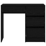 vidaXL Bureau Chêne noir 90 x 37 5 x 75 cm Bois d'ingénierie