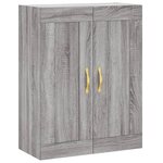 vidaXL Armoire murale sonoma gris 69 5x34x90 cm bois d'ingénierie