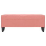 vidaXL Banc Rose 100x35x41 cm Velours