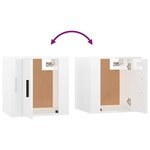 vidaXL Ensemble de meubles TV 8 Pièces Blanc brillant Bois d'ingénierie