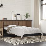 vidaXL Cadre de lit sans matelas noir 90x190 cm