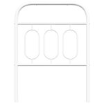 vidaXL Tête de lit métal blanc 75 cm