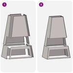 brasero vidaXL avec rangement pour bûches 60x35x100 cm en acier Weathering
