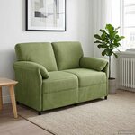 vidaXL Sofa 2 places Vert clair 138 x 83 x 95 cm Velours