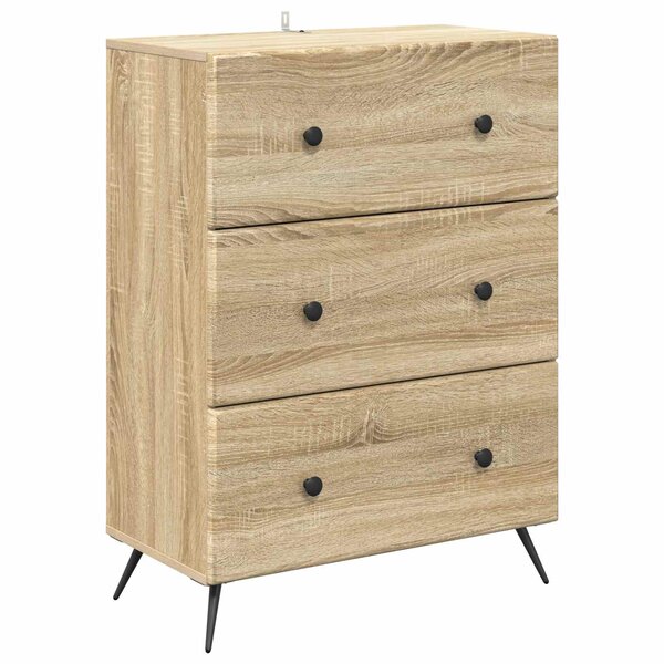 vidaXL Armoire à tiroirs 66 x 34 5 x 90 cm Bois d'ingénierie