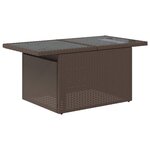 vidaXL Salon de jardin avec coussins 6 Pièces marron résine tressée
