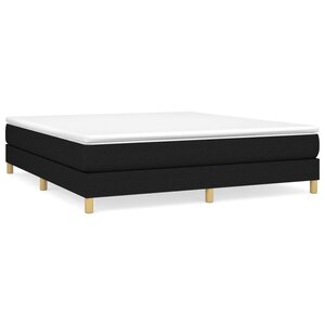 vidaXL Cadre de lit sans matelas noir 160x200 cm tissu