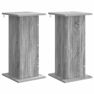 vidaXL Support de Plante 2 pièces Sonoma gris 30 5 x 30 x 60 5 cm