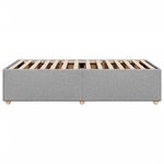 vidaXL Cadre de lit Gris clair 80x200 cm Tissu