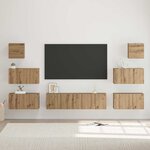 vidaXL Ensemble meuble TV 8 Pièces chêne artisanal 60 x 30 x 30 cm