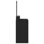 vidaXL Table de Toilette Noir 100 x 41 x 140 cm Bois d'ingénierie