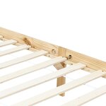 vidaXL Cadre de lit à baldaquin sans matelas bois massif 90x200 cm