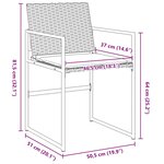 vidaXL Ensemble de salle à manger pour jardin 5 Pièces Noir Poly rotin