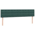 vidaXL Sommier à lattes de lit et matelas vert foncé 180x220cm velours