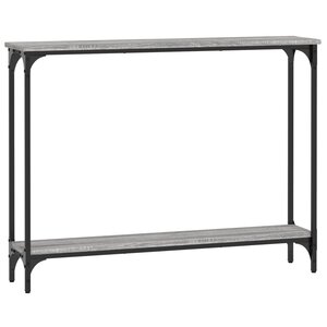 vidaXL Table console sonoma gris 100x22 5x75 cm bois d'ingénierie