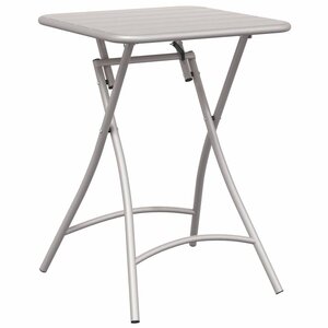 vidaXL Table bistrot Beige 55 x 55 x 72 5 cm Acier revêtu de poudre