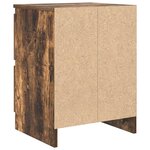 vidaXL Meuble TV chêne fumé 40x35x54 cm bois d'ingénierie