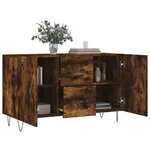 vidaXL Buffet chêne fumé 100x36x60 cm bois d'ingénierie