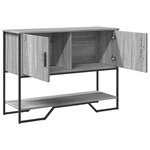 vidaXL Table console sonoma gris 100x35x74 5 cm bois d'ingénierie
