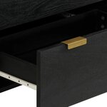 vidaXL Buffet noir 60x33x75 cm bois d'ingénierie