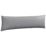 vidaXL Coussins de canapé 2 Pièces Gris clair 145 x 40 cm tissu