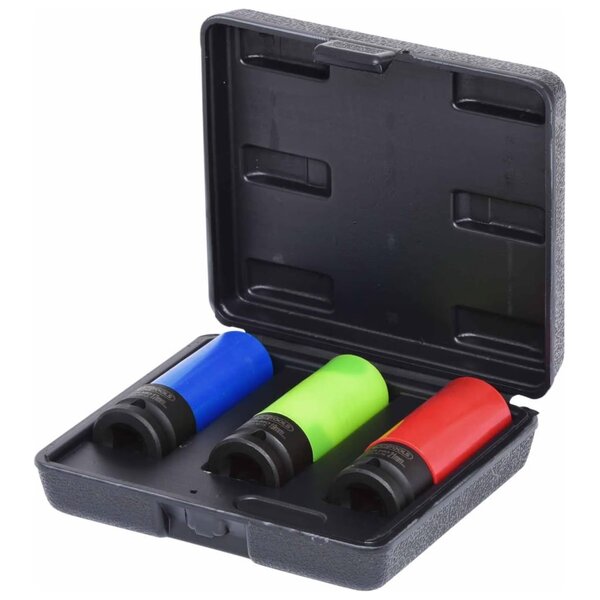 Ks tools jeu de douilles à chocs 3 pièces acier 1/2"