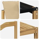 vidaXL Ensemble de canapés d'extérieur 8 pc Blanc et Beige
