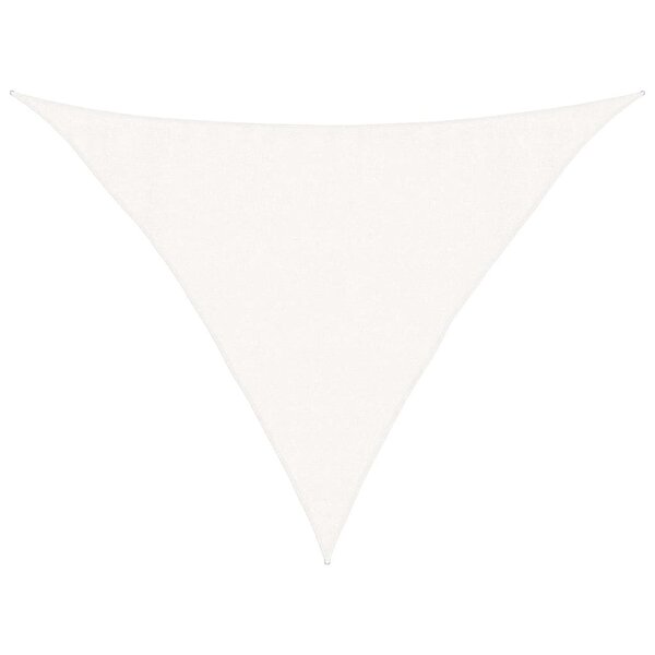 vidaXL Voile d'ombrage 160 g/m² Blanc 3 5x3 5x4 9 m PEHD