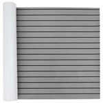 vidaXL Tapis de bateau Rayé Gris clair et noir 240 x 90 cm EVA