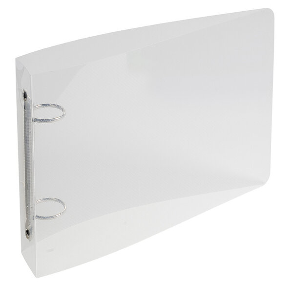 Classeur 165x240 2anx 25mm Crystal trans EXACOMPTA
