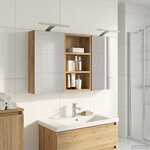 vidaXL Ensemble de Meubles de Salle de Bain 3 Pièces 90 x 10 5 x 50 cm