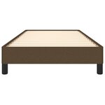 vidaXL Cadre de lit sans matelas marron foncé 90x200 cm tissu