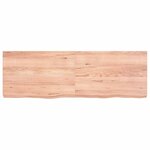 vidaXL Étagère murale marron clair bois chêne massif traité