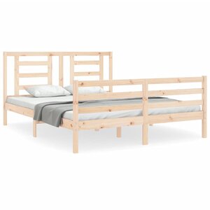 vidaXL Cadre de lit sans matelas bois massif