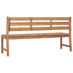 vidaXL Banc de jardin 170 cm Bois de teck solide