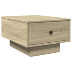 vidaXL Table basse chêne sonoma 60x45x31 cm bois d'ingénierie