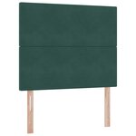 vidaXL Lit avec rangement et matelas Vert foncé 120 x 200 cm Velours