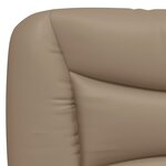 vidaXL Lit avec matelas cappuccino 100x200 cm similicuir
