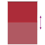 vidaXL Store enrouleur occultant rouge largeur du tissu 105 7 cm