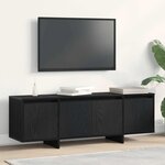 vidaXL Meuble TV Noir 120 x 30 x 40.5 cm Bois d'ingénierie
