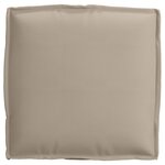 vidaXL Coussin pour assise de palette 2 Pièces Taupe 40 x 40 x 8 cm
