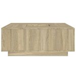 vidaXL Table basse chêne sonoma 100x100x40 cm bois d'ingénierie