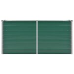 vidaXL Lit surélevé de jardin Acier galvanisé 160x40x77 cm Vert